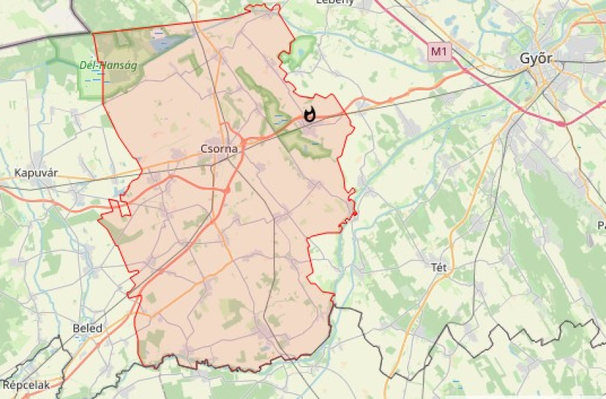 Tűz volt egy melléképületben Kóny településen